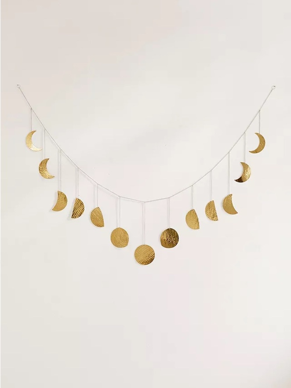 Extra Large Moon Banner - Metallic Gold Moon Phases